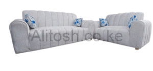 White Five Seater Bubble Sofa