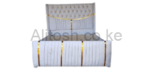 White Lined Chester Bed
